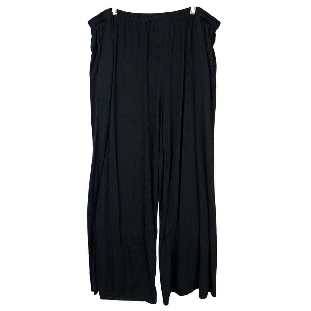 Et Lois Black Soft Wide Leg Lounge Pants Size 2X